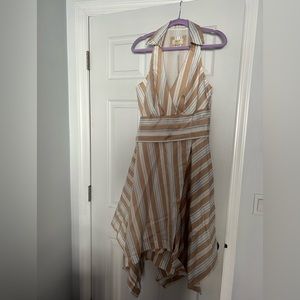 Maeve by Anthropologie Striped Halter Dress size 10